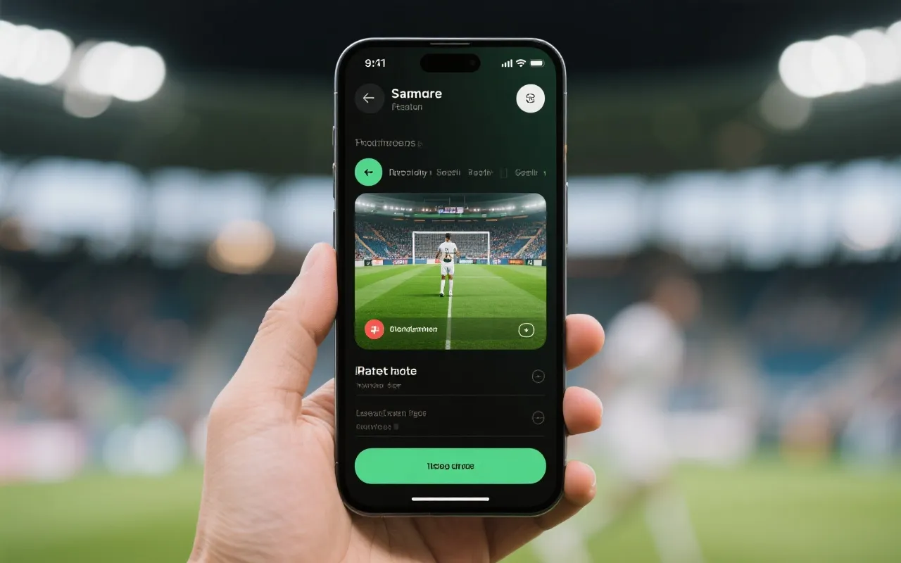 世界杯直播App界面示意